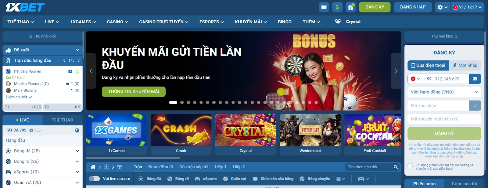 1xbet Cược và Thắng